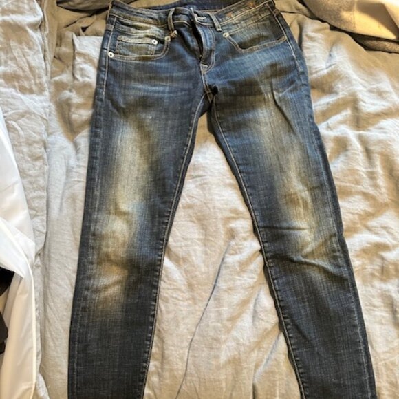 R13 Boy Skinny Dark Vintage Wash, Sz 24 - Picture 2 of 8